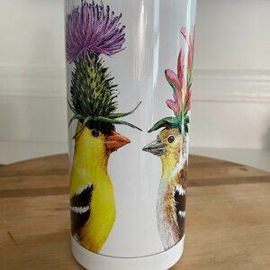 Vicki Sawyer goldfinch couple water bottle